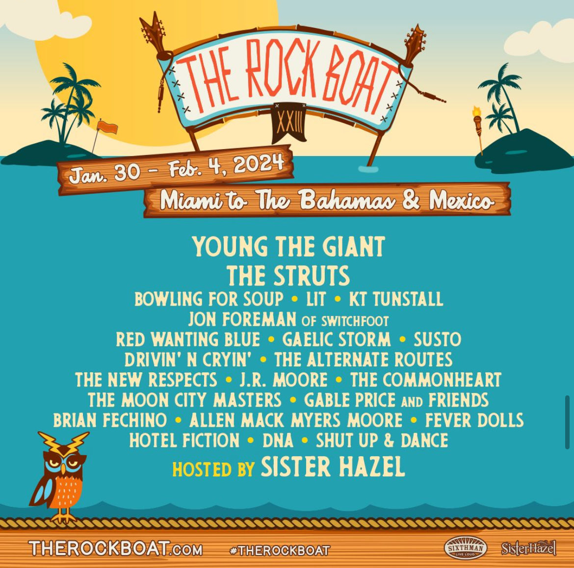 Final Rock Boat Lineup