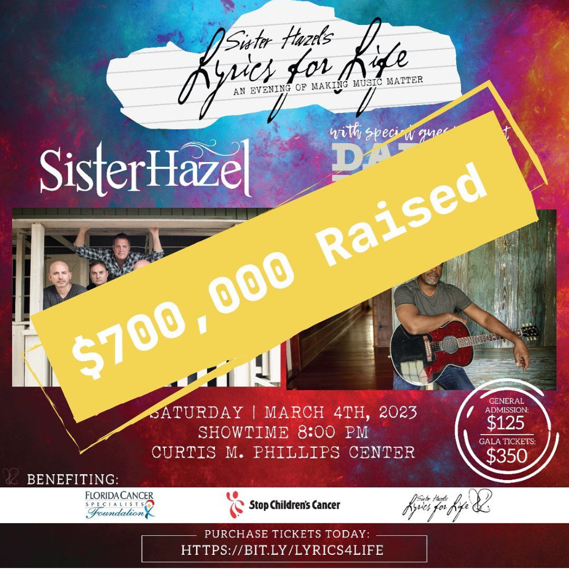 Lyrics For Life Raises over $700,000