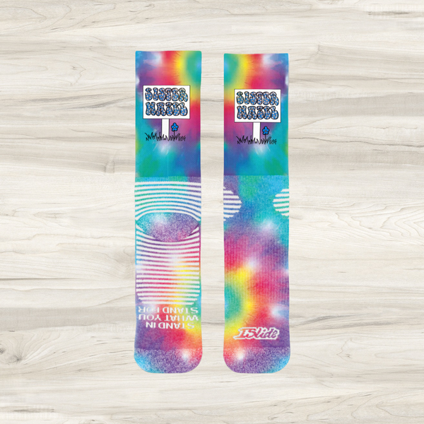 Retro Logo Tie-Dye Socks