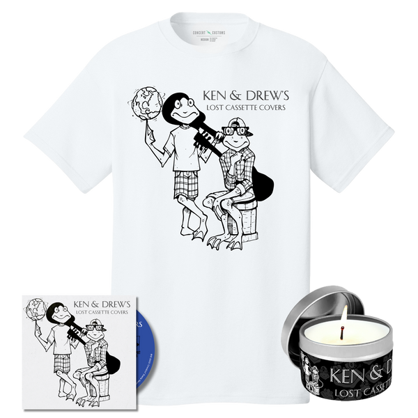 Sister Hazel Ken & Drew's Lost Cassette Tapes Autographed CD, T-Shirt & Candle Bundle