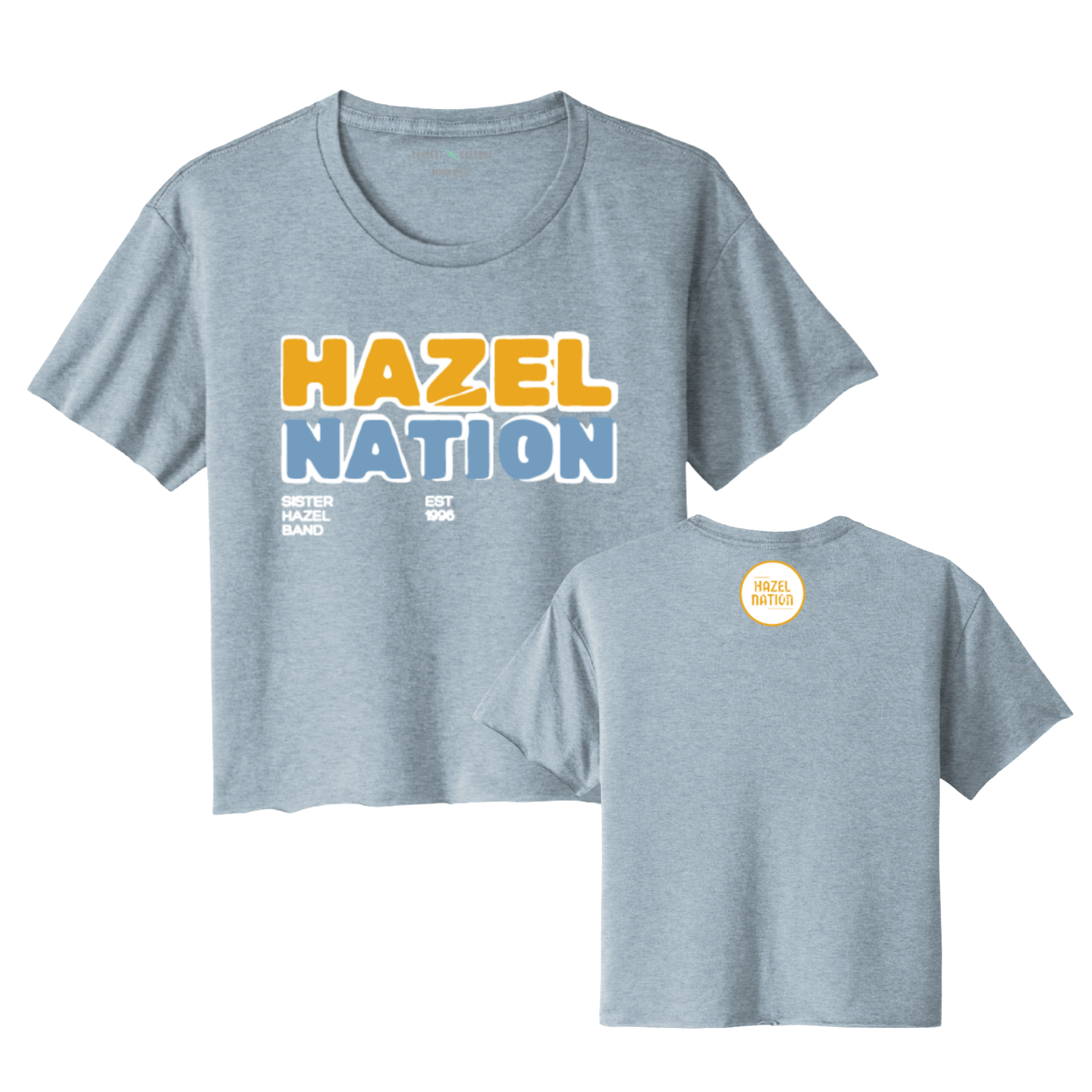 Sister Hazel Womens Hazel Nation Cropped T-Shirt